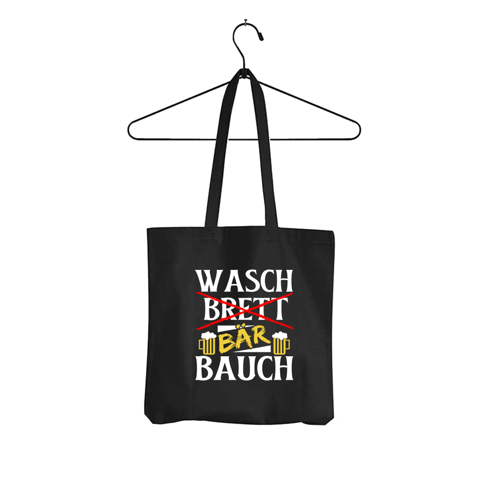 Tasche Wasch Bär Bauch - Schwarzer - Kaffee