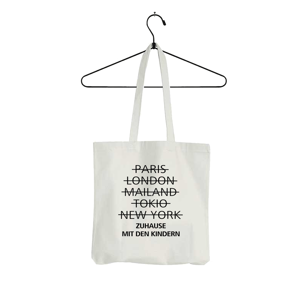 Tasche zuhause mit den Kindern - Schwarzer - Kaffee