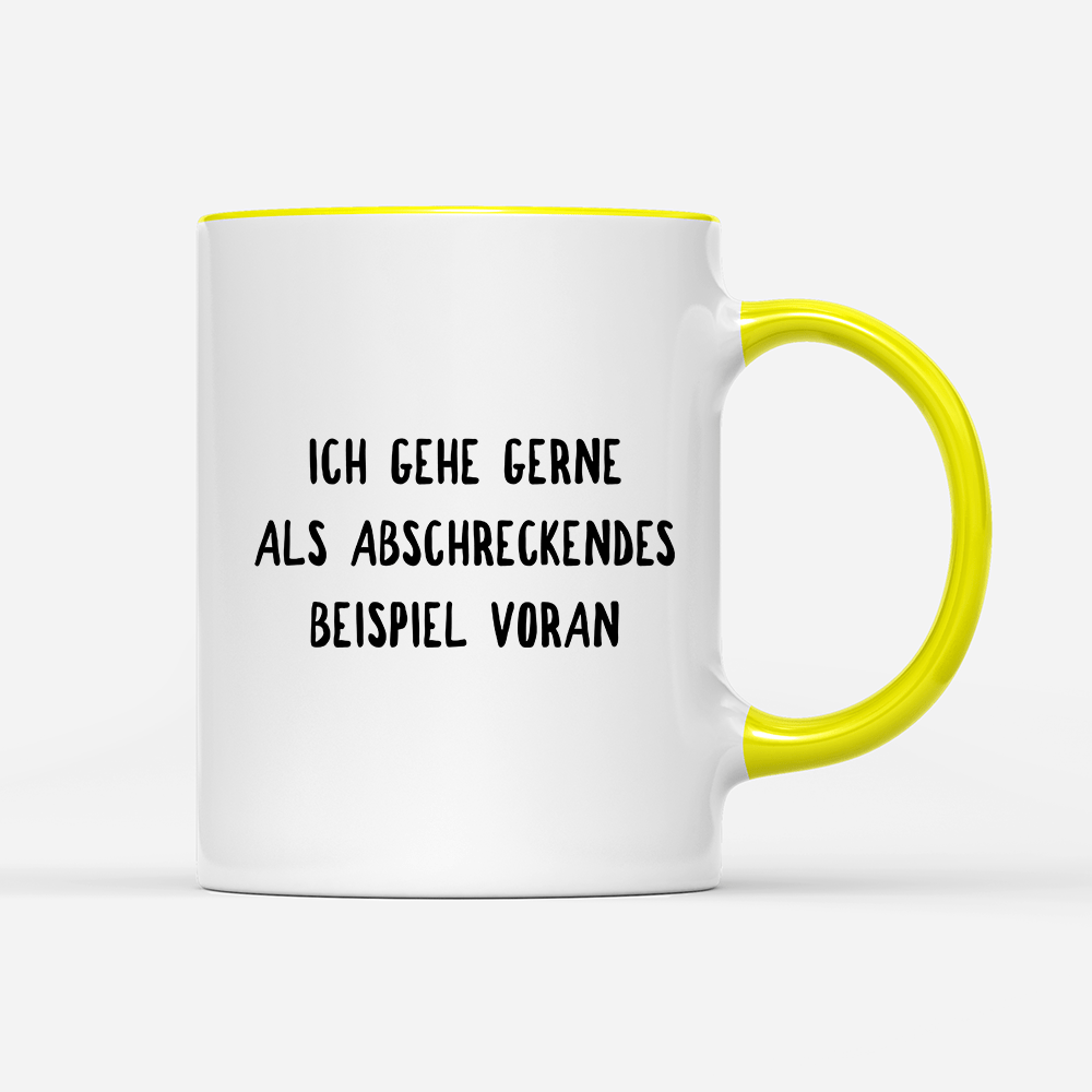 Tasse Abschreckendes Beispiel - Schwarzer - Kaffee