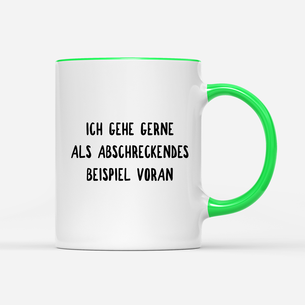 Tasse Abschreckendes Beispiel - Schwarzer - Kaffee