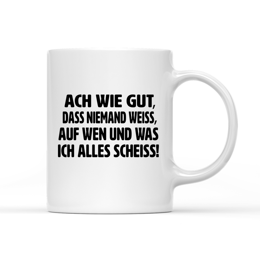 Tasse ach wie gut - Schwarzer - Kaffee
