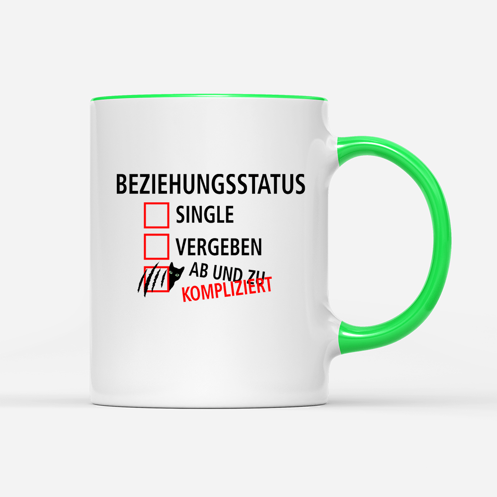 Tasse Beziehungsstatus kompliziert - Schwarzer - Kaffee