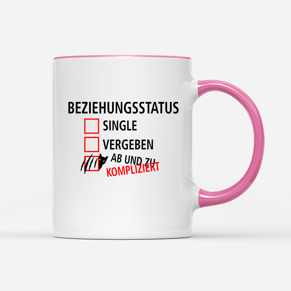 Tasse Beziehungsstatus kompliziert - Schwarzer - Kaffee