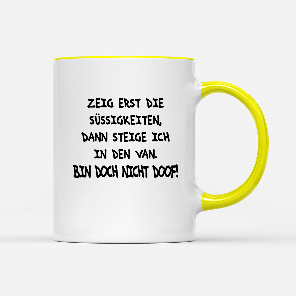 Tasse Bin doch nicht doof - Schwarzer - Kaffee