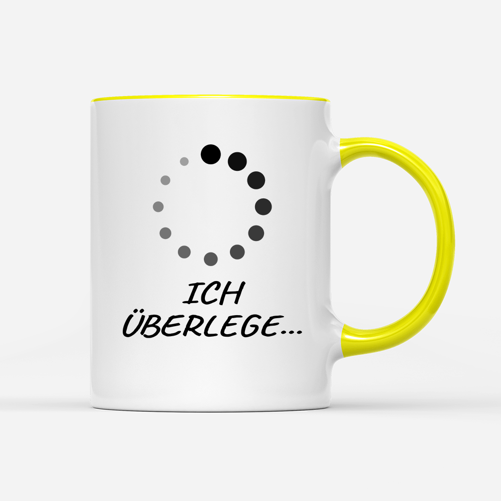 Tasse Bitte Ich überlege - Schwarzer - Kaffee
