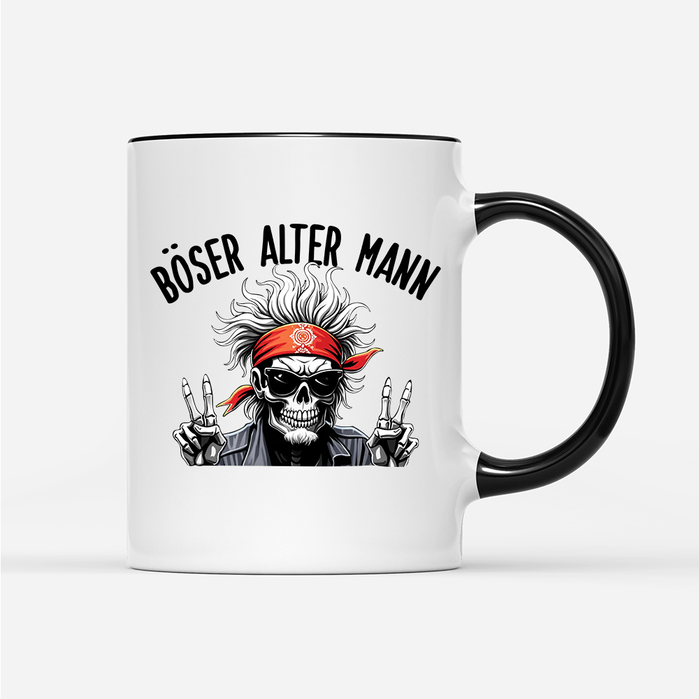 Tasse Böser alter Mann - Schwarzer - Kaffee