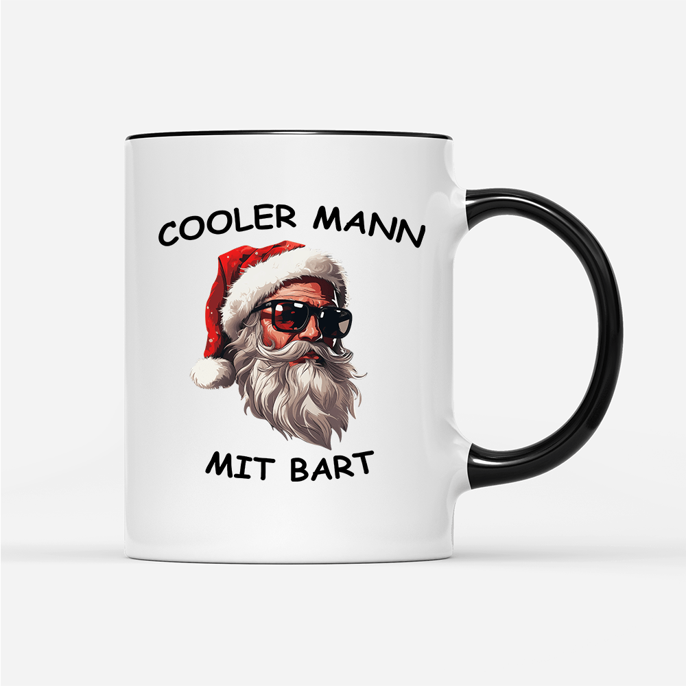 Tasse Cooler Mann mit Bart - Schwarzer - Kaffee
