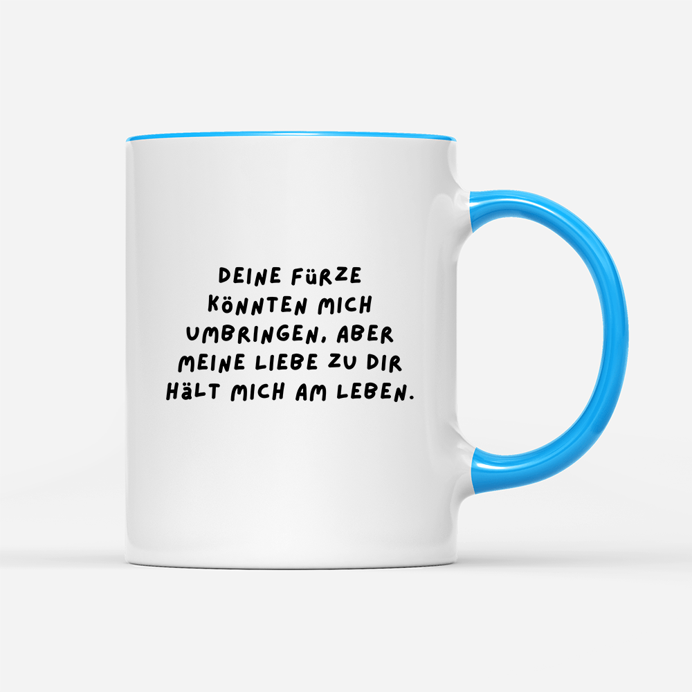 Tasse Deine Fürze könnten mich umbringen - Schwarzer - Kaffee