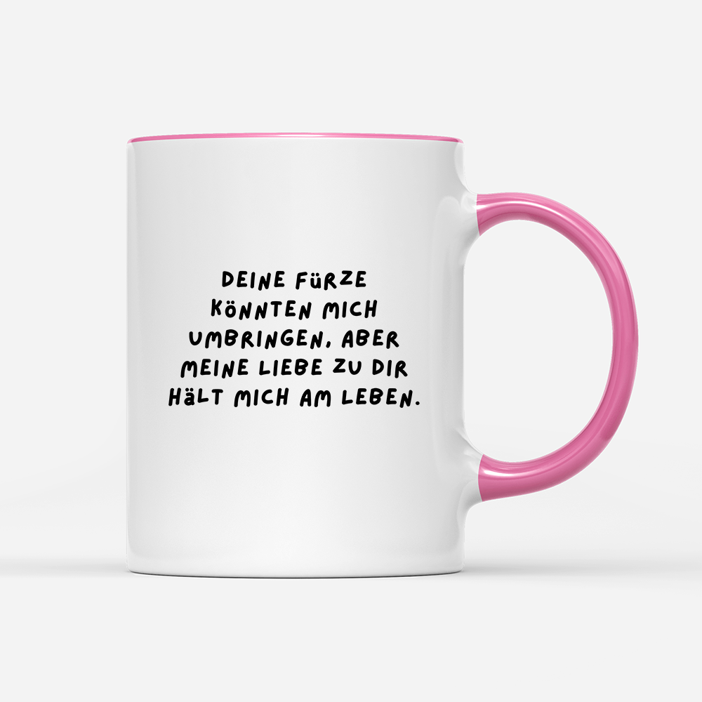 Tasse Deine Fürze könnten mich umbringen - Schwarzer - Kaffee