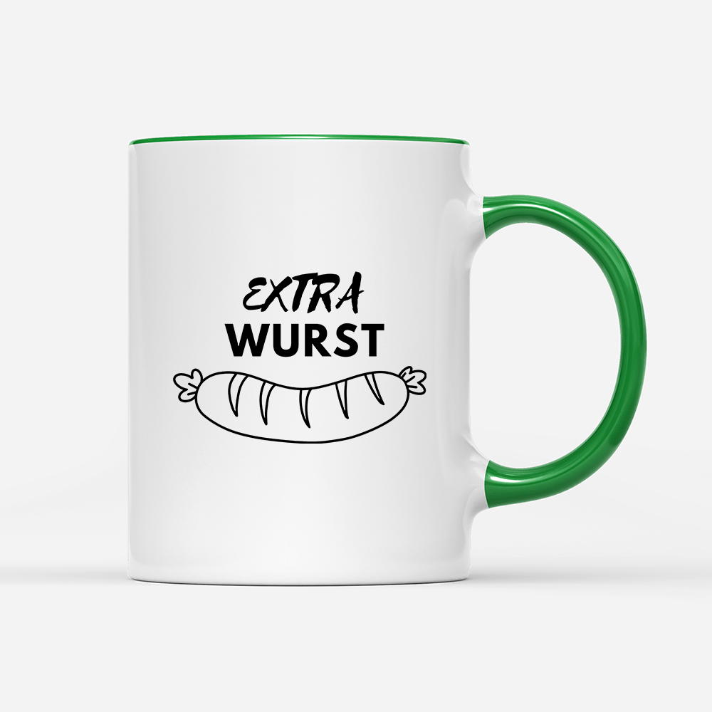 Tasse Extra Wurst - Schwarzer - Kaffee