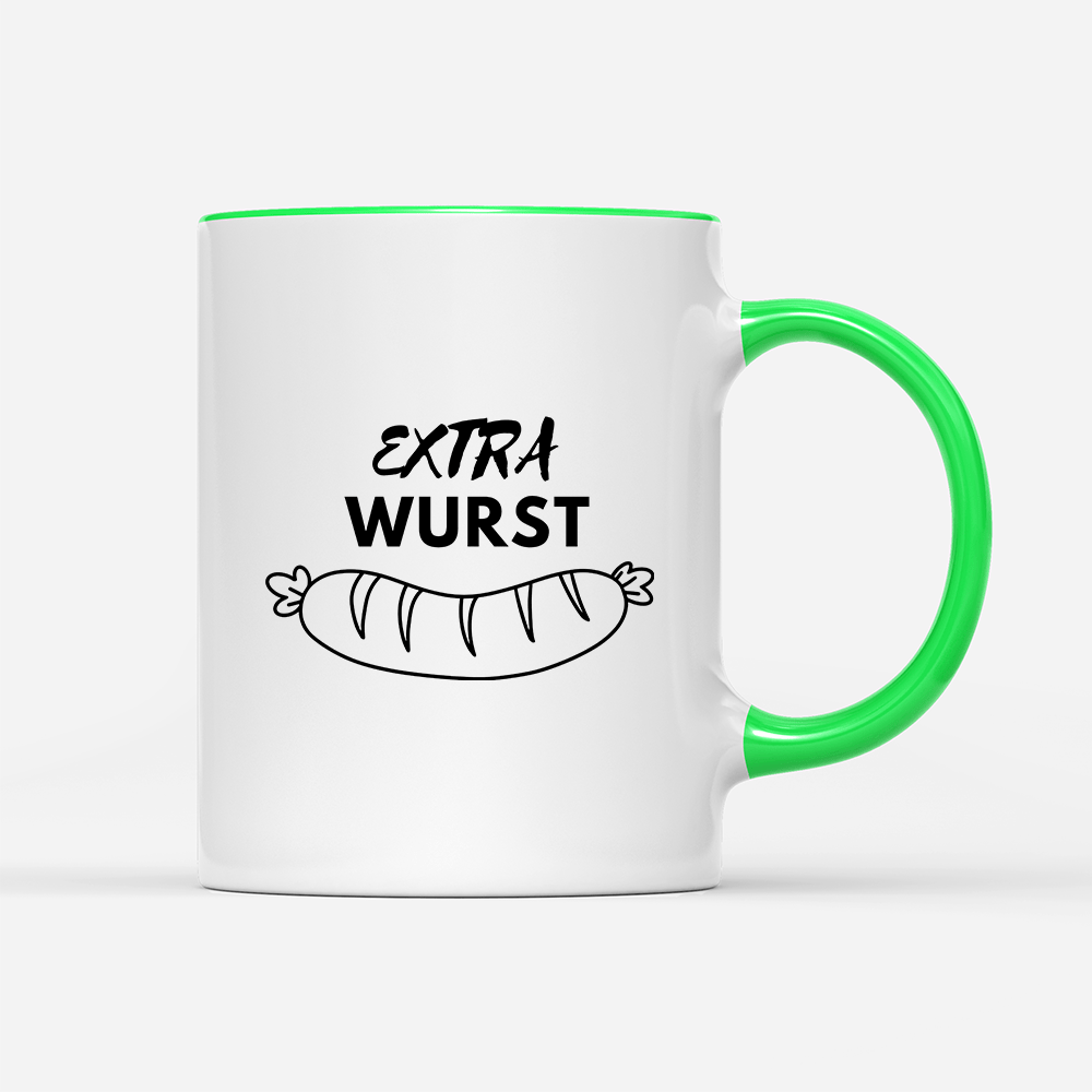 Tasse Extra Wurst - Schwarzer - Kaffee