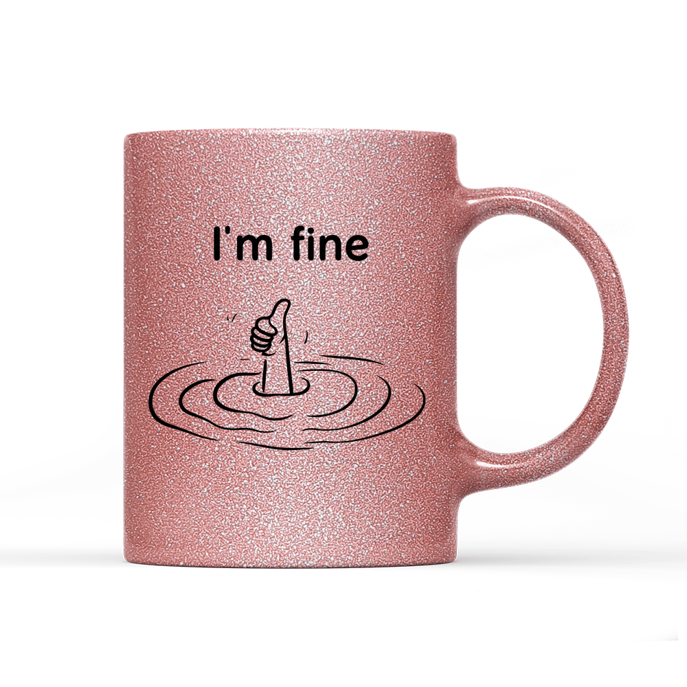 Tasse Glitzer Edition Im fine - Schwarzer - Kaffee