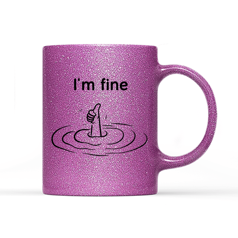 Tasse Glitzer Edition Im fine - Schwarzer - Kaffee