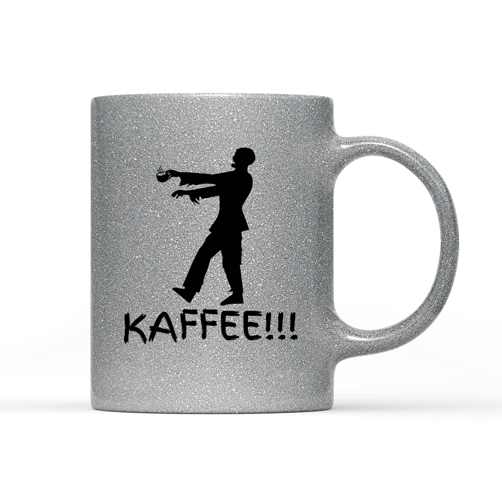 Tasse Glitzer Edition Zombie Kaffee - Schwarzer - Kaffee