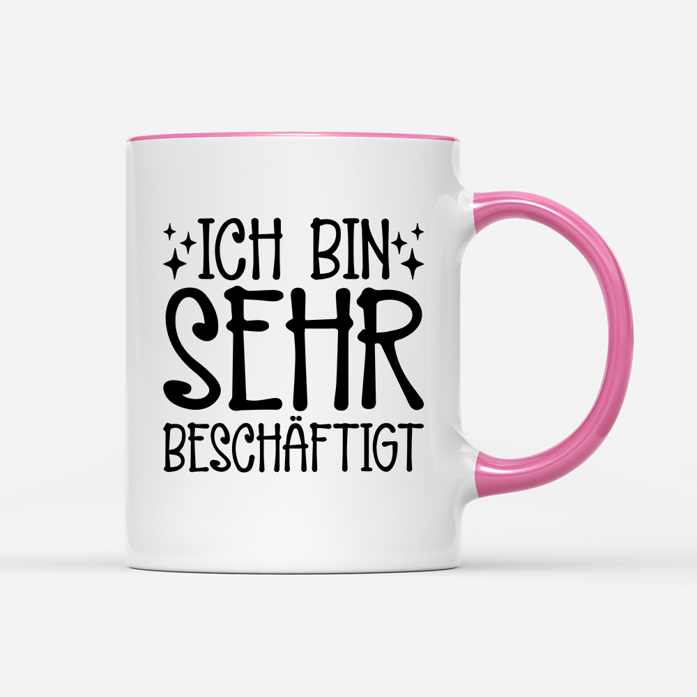 Tasse Ich bin sehr beschäftigt - Schwarzer - Kaffee