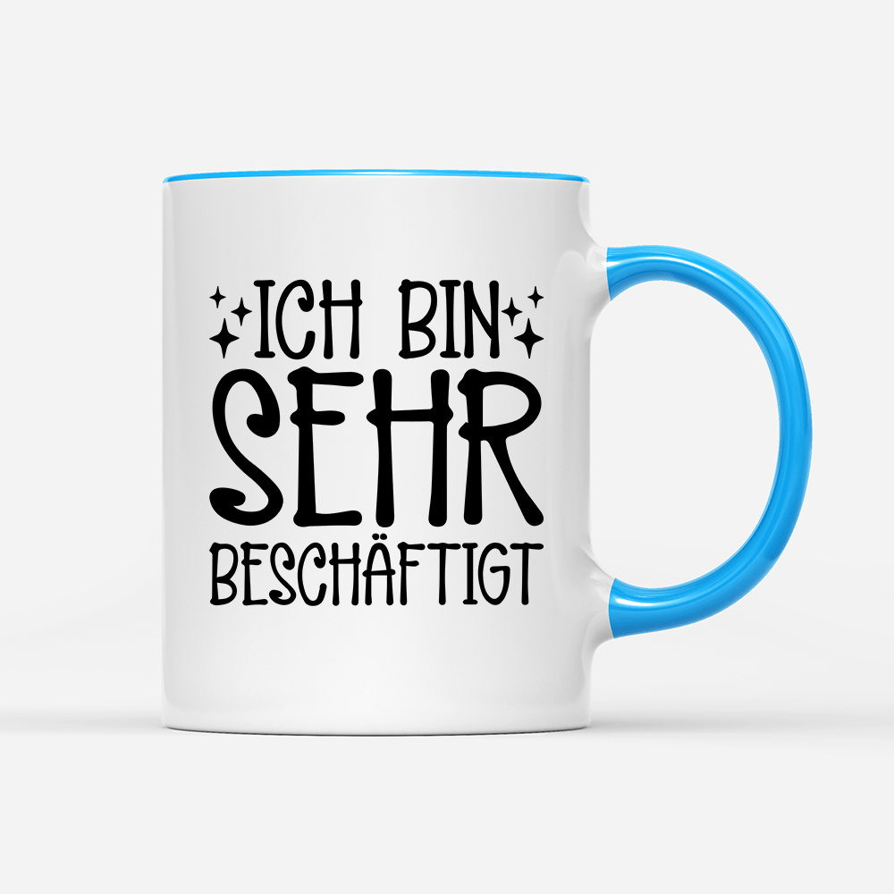 Tasse Ich bin sehr beschäftigt - Schwarzer - Kaffee