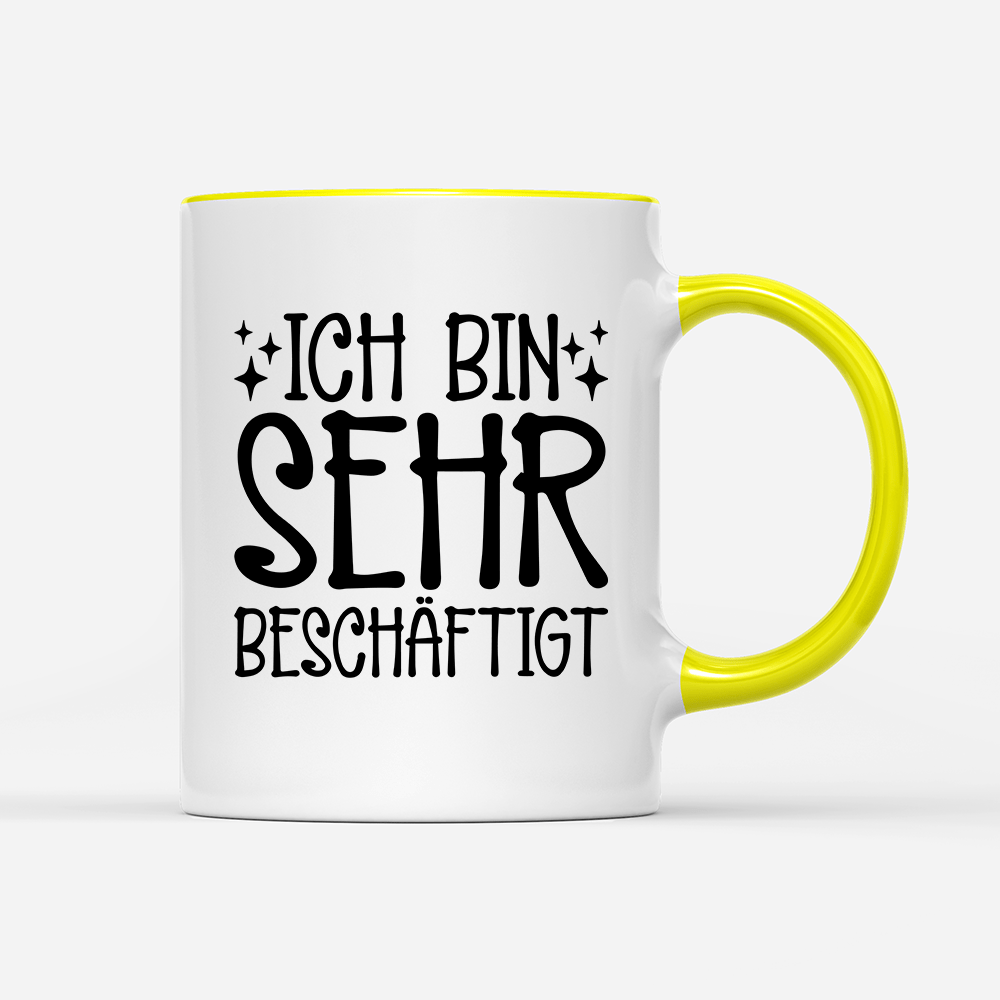 Tasse Ich bin sehr beschäftigt - Schwarzer - Kaffee
