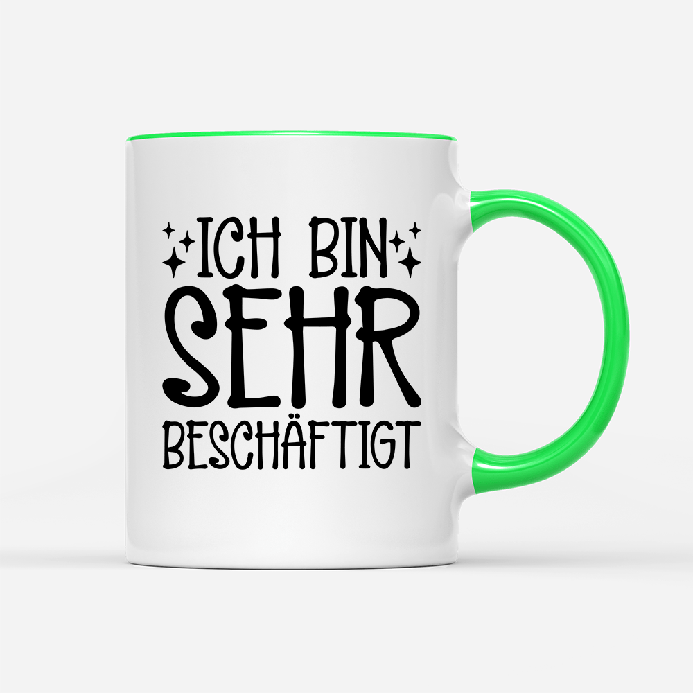 Tasse Ich bin sehr beschäftigt - Schwarzer - Kaffee