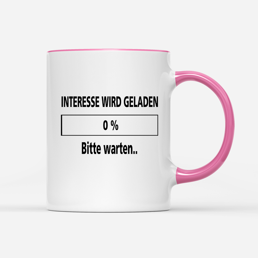 Tasse Interesse wird geladen bitte warten - Schwarzer - Kaffee