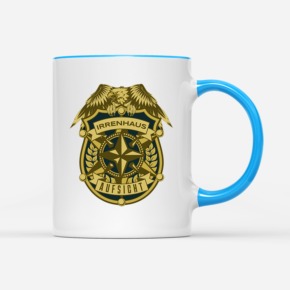 Tasse Irrenhaus Aufsicht - Schwarzer - Kaffee