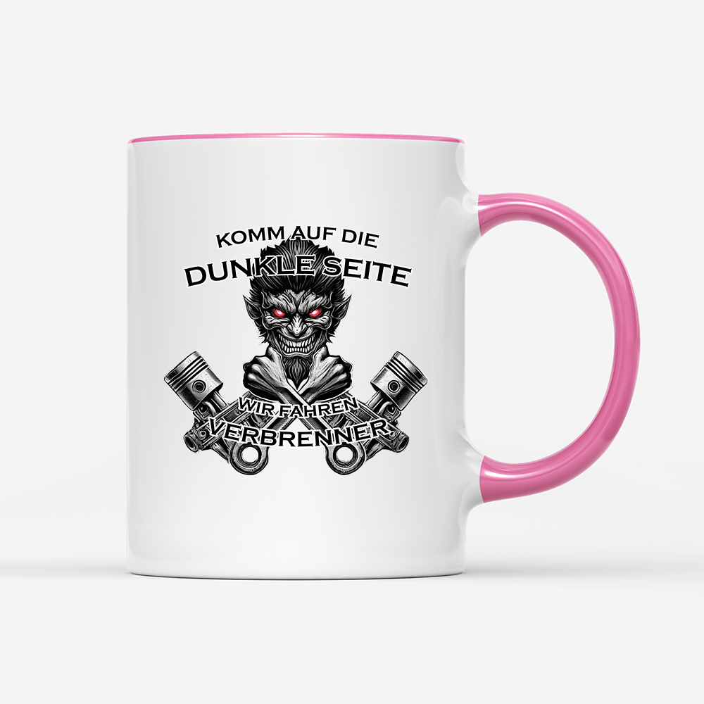 Tasse Komm auf die dunkle Seite. Wir fahren Verbrenner - Schwarzer - Kaffee