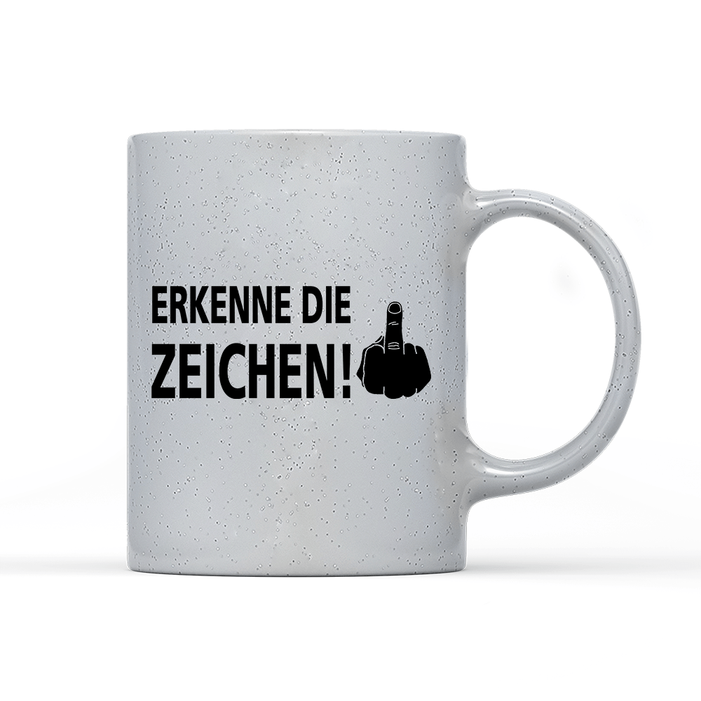 Tasse Magic Erkenne die Zeichen - Schwarzer - Kaffee