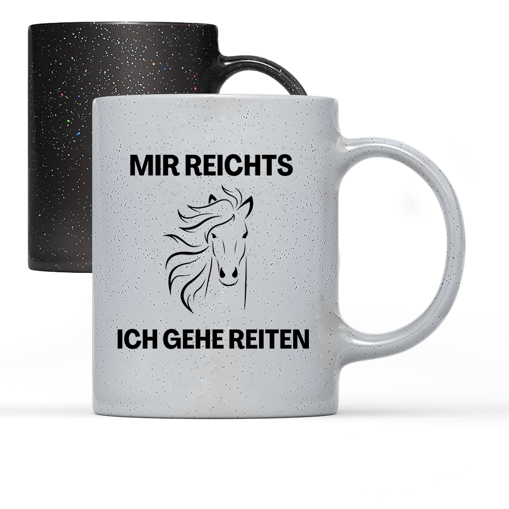 Tasse Magic Mir reichts ich gehe Reiten - Schwarzer - Kaffee