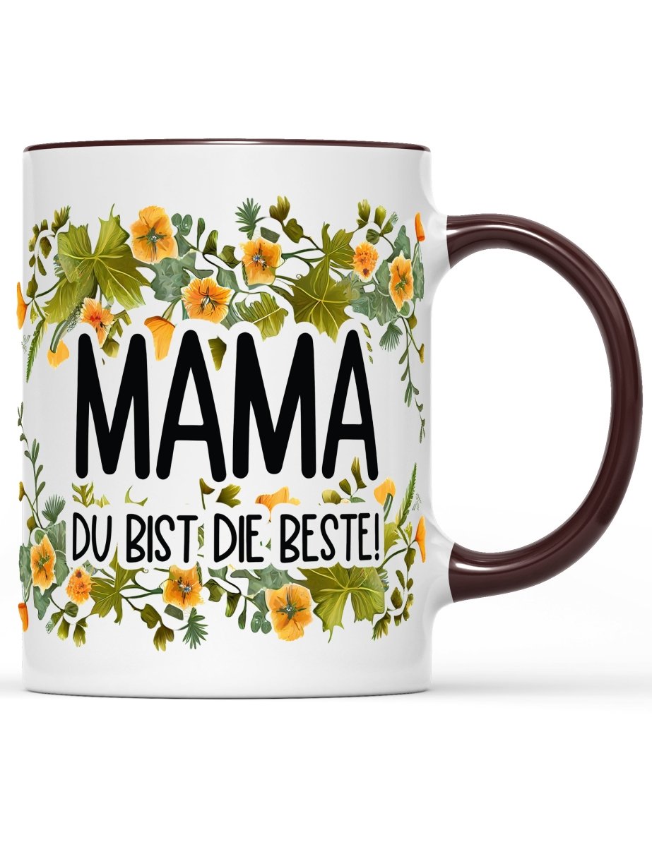 Tasse Mama du bist die Beste! Muttertag Special - Schwarzer - Kaffee