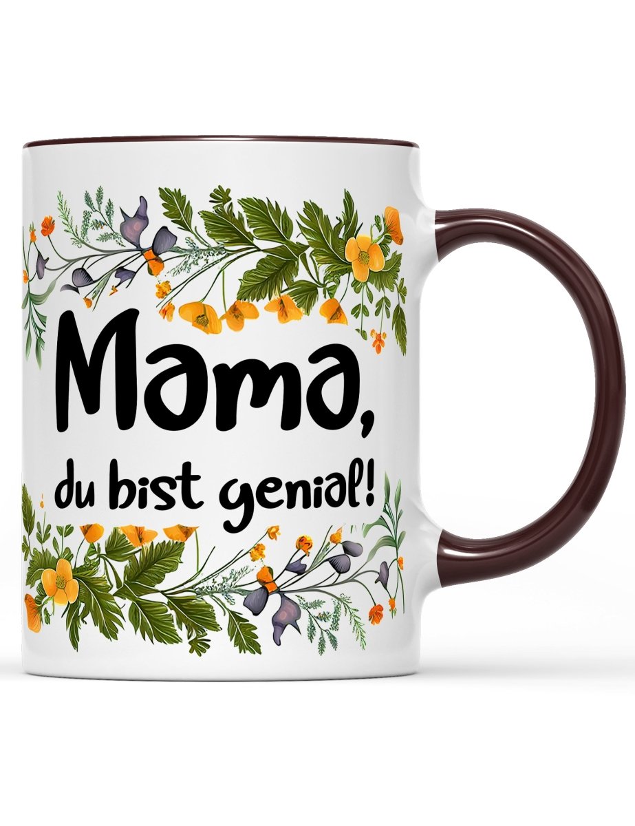 Tasse Mama, du bist genial! Muttertag Special - Schwarzer - Kaffee