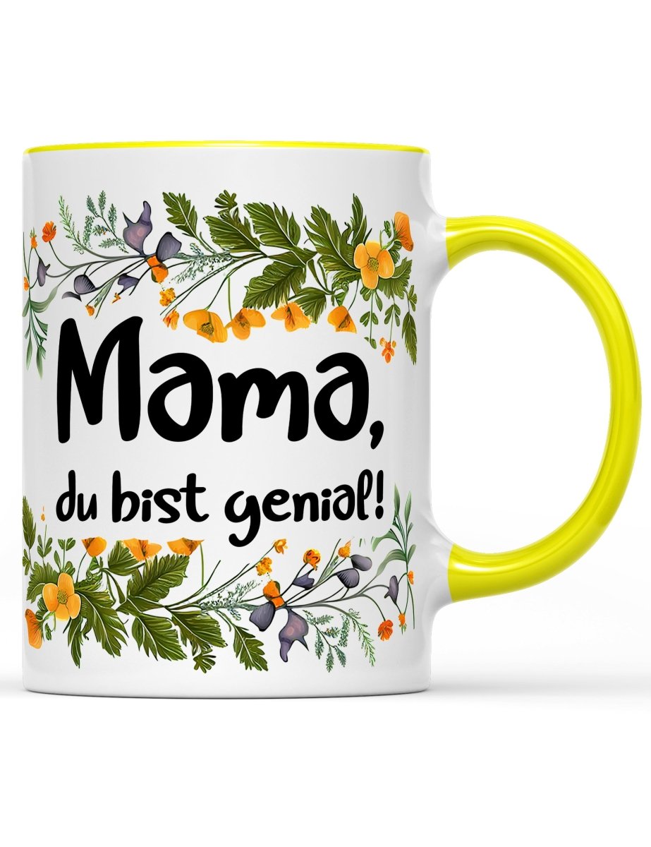 Tasse Mama, du bist genial! Muttertag Special - Schwarzer - Kaffee