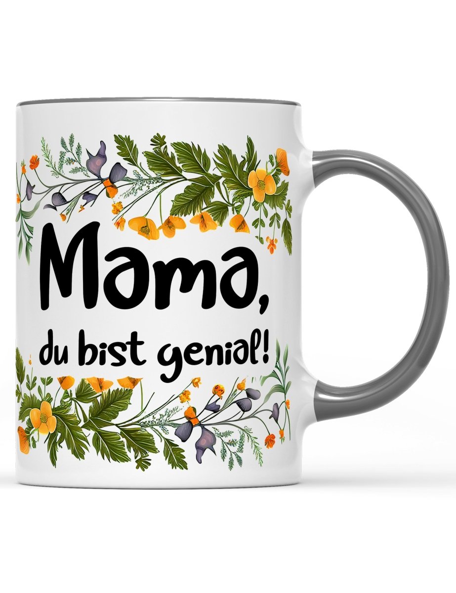 Tasse Mama, du bist genial! Muttertag Special - Schwarzer - Kaffee