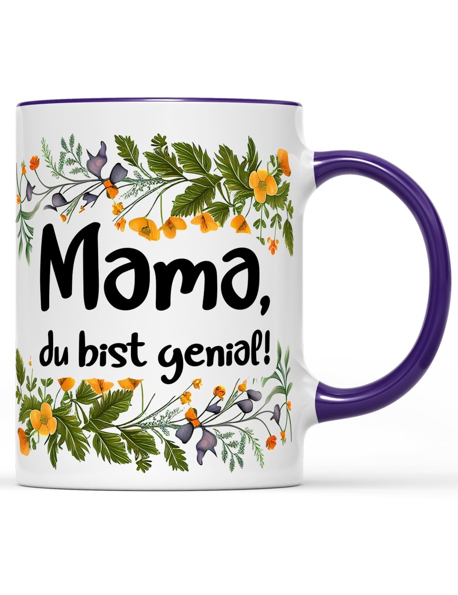 Tasse Mama, du bist genial! Muttertag Special - Schwarzer - Kaffee