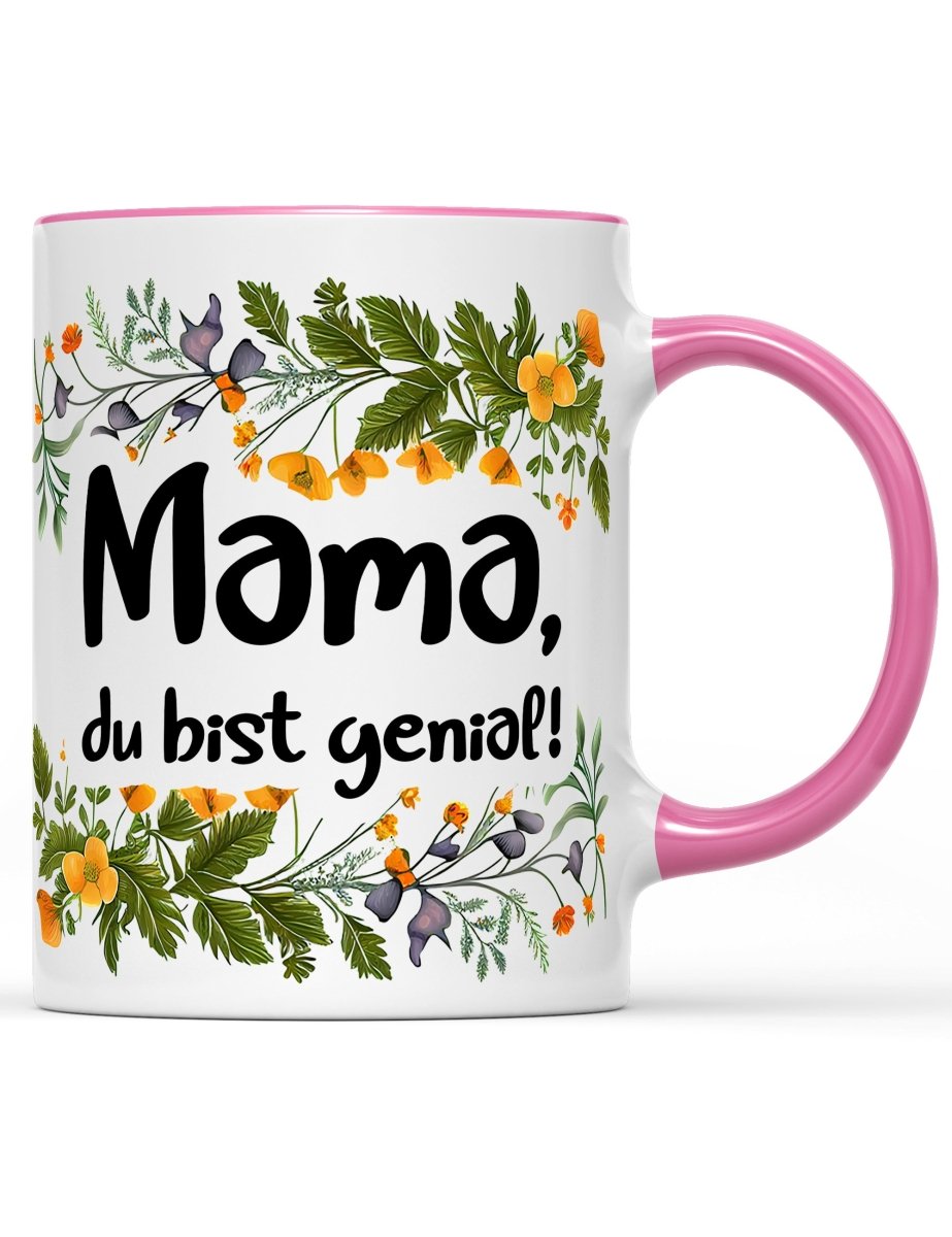Tasse Mama, du bist genial! Muttertag Special - Schwarzer - Kaffee