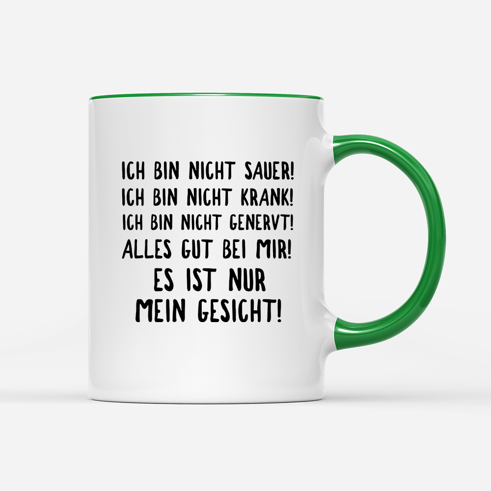 Tasse Mein Gesicht - Schwarzer - Kaffee