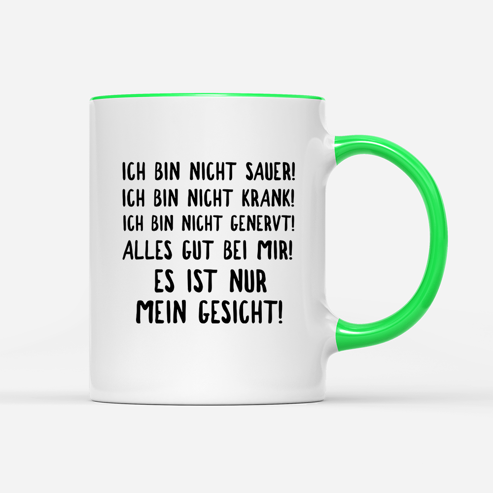 Tasse Mein Gesicht - Schwarzer - Kaffee