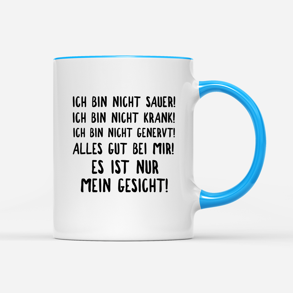 Tasse Mein Gesicht - Schwarzer - Kaffee
