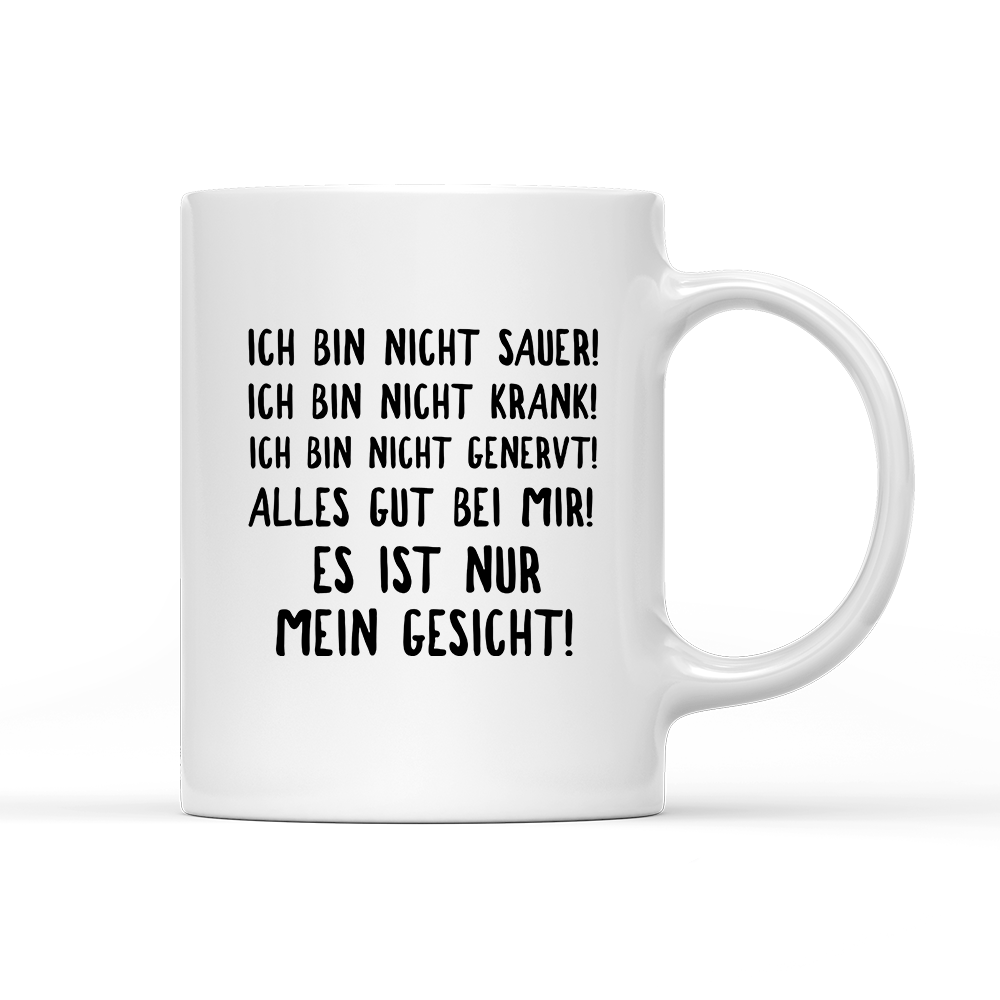 Tasse Mein Gesicht - Schwarzer - Kaffee