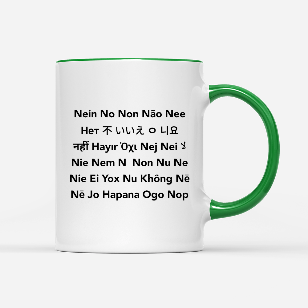 Tasse Nein No - Schwarzer - Kaffee
