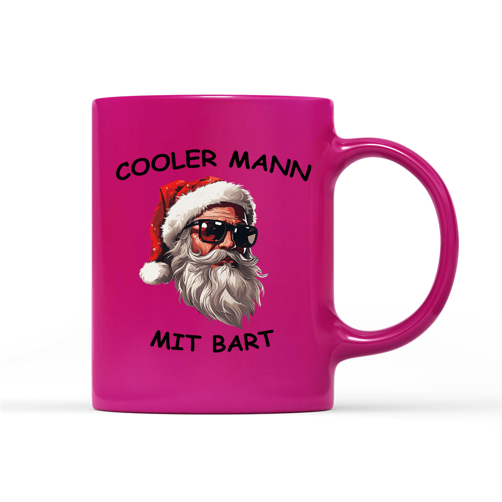 Tasse Neon Cooler Mann mit Bart - Schwarzer - Kaffee