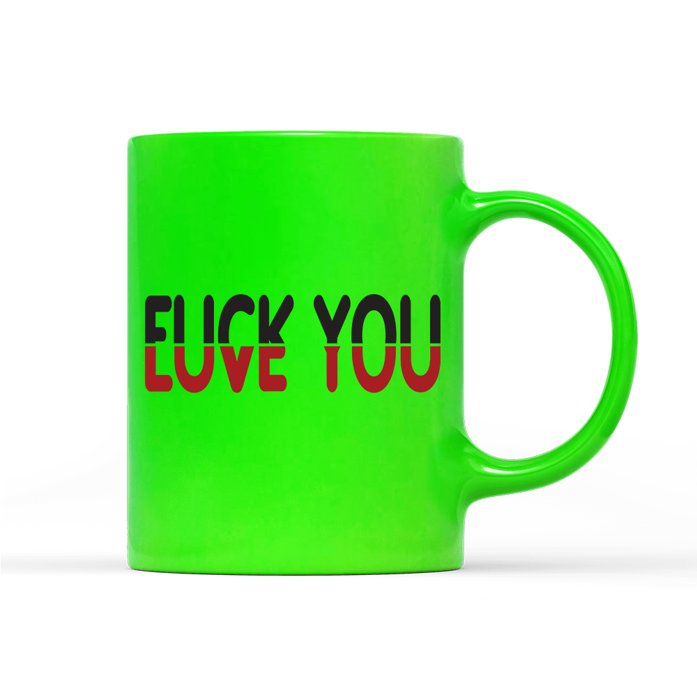 Tasse Neon Love you - Schwarzer - Kaffee