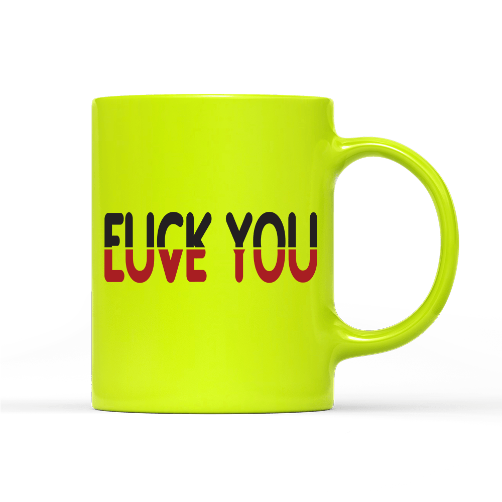 Tasse Neon Love you - Schwarzer - Kaffee