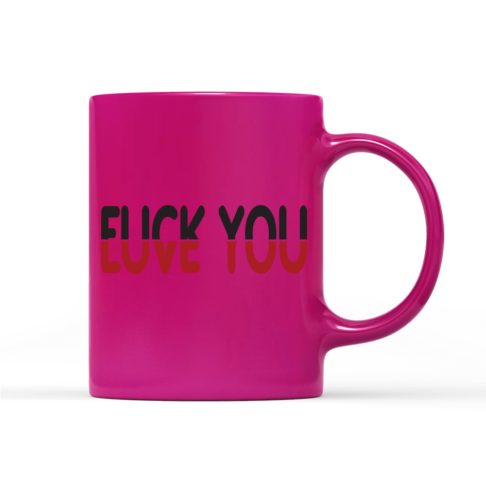 Tasse Neon Love you - Schwarzer - Kaffee