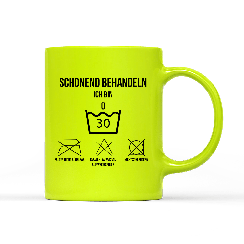 Tasse Neon Schonend behandeln 30 - Schwarzer - Kaffee