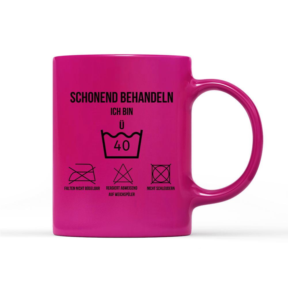 Tasse Neon Schonend behandeln 40 - Schwarzer - Kaffee