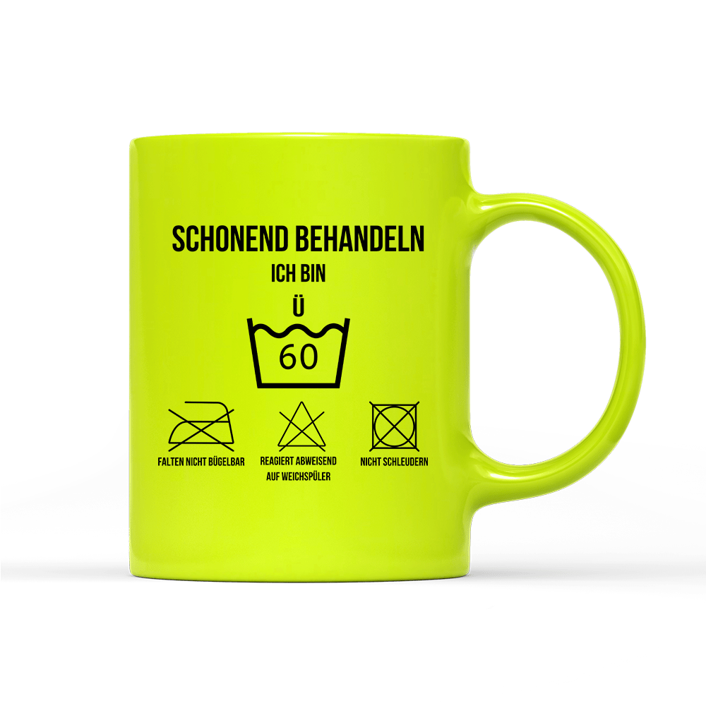 Tasse Neon Schonend behandeln 60 - Schwarzer - Kaffee