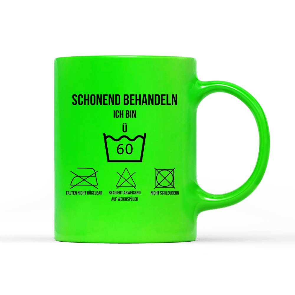 Tasse Neon Schonend behandeln 60 - Schwarzer - Kaffee