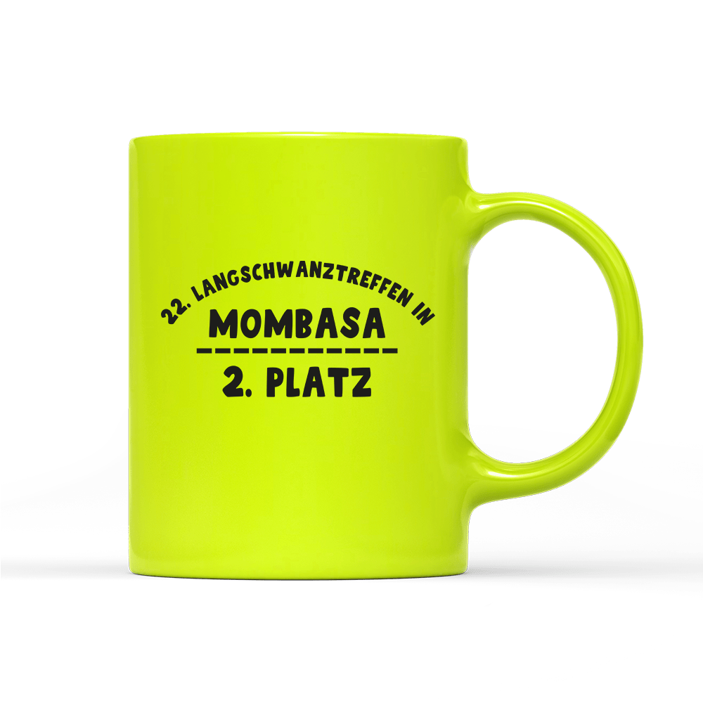 Tasse Neon Zweiter Platz - Schwarzer - Kaffee
