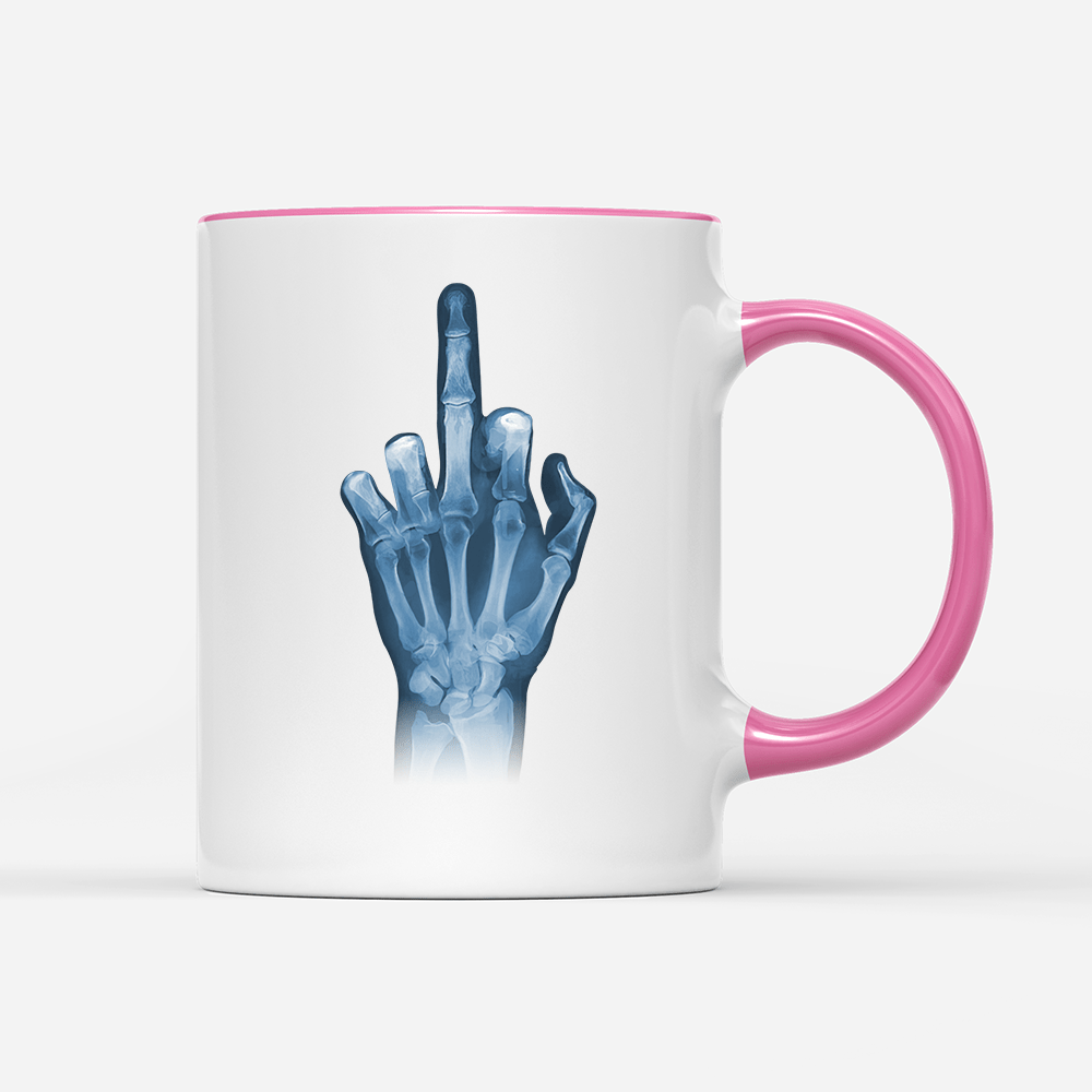 Tasse Röntgen Mittelfinger - Schwarzer - Kaffee