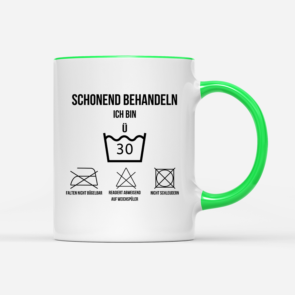 Tasse Schonend behandeln 30 - Schwarzer - Kaffee