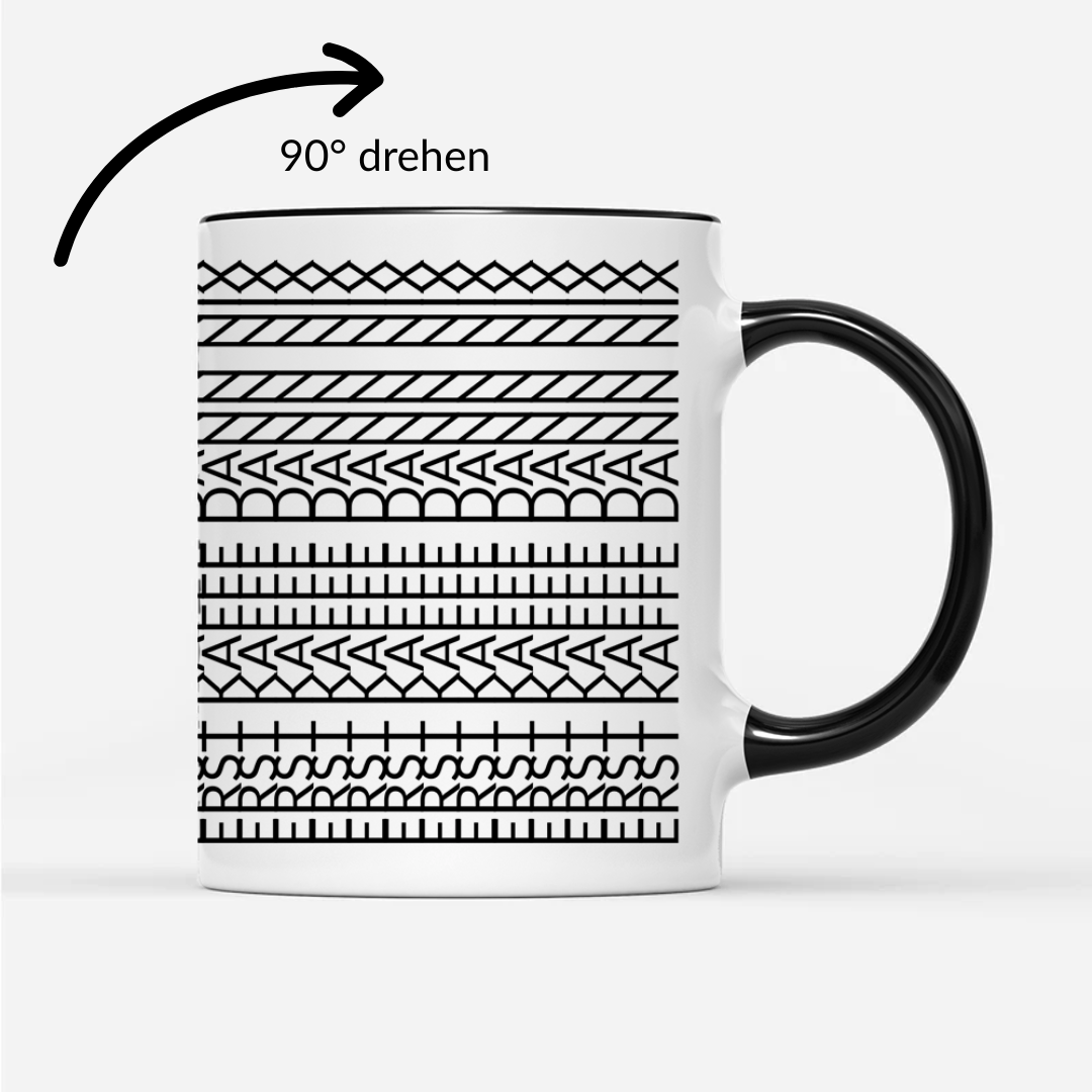 Tasse Undercover Erst Kaffee dann nix - Schwarzer - Kaffee